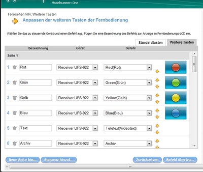 H-One - Aktion - Weitere Tasten - Farbtasten