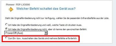 Von dort aus durch das Menü klicken und die entsprechenden Befehle angeben.